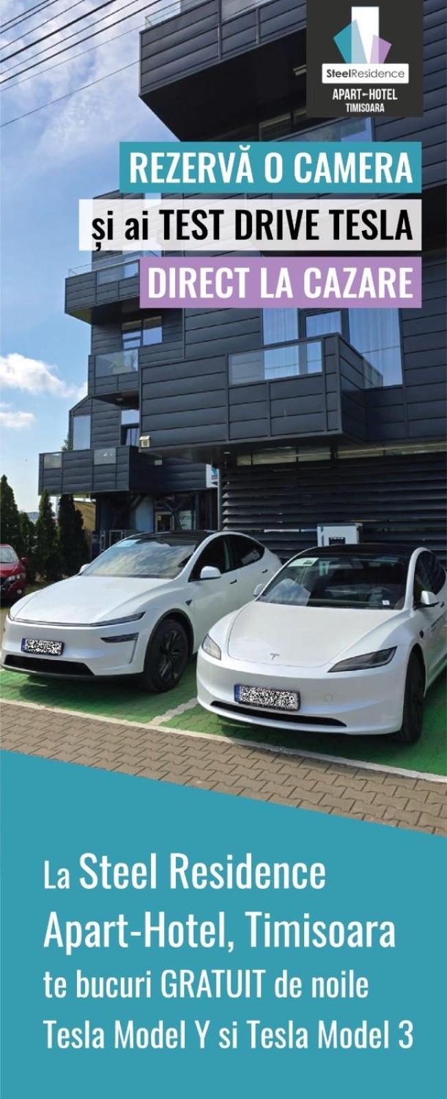Apartments Steel Residence- Tesla Drive Experience Timişoara Exteriör bild