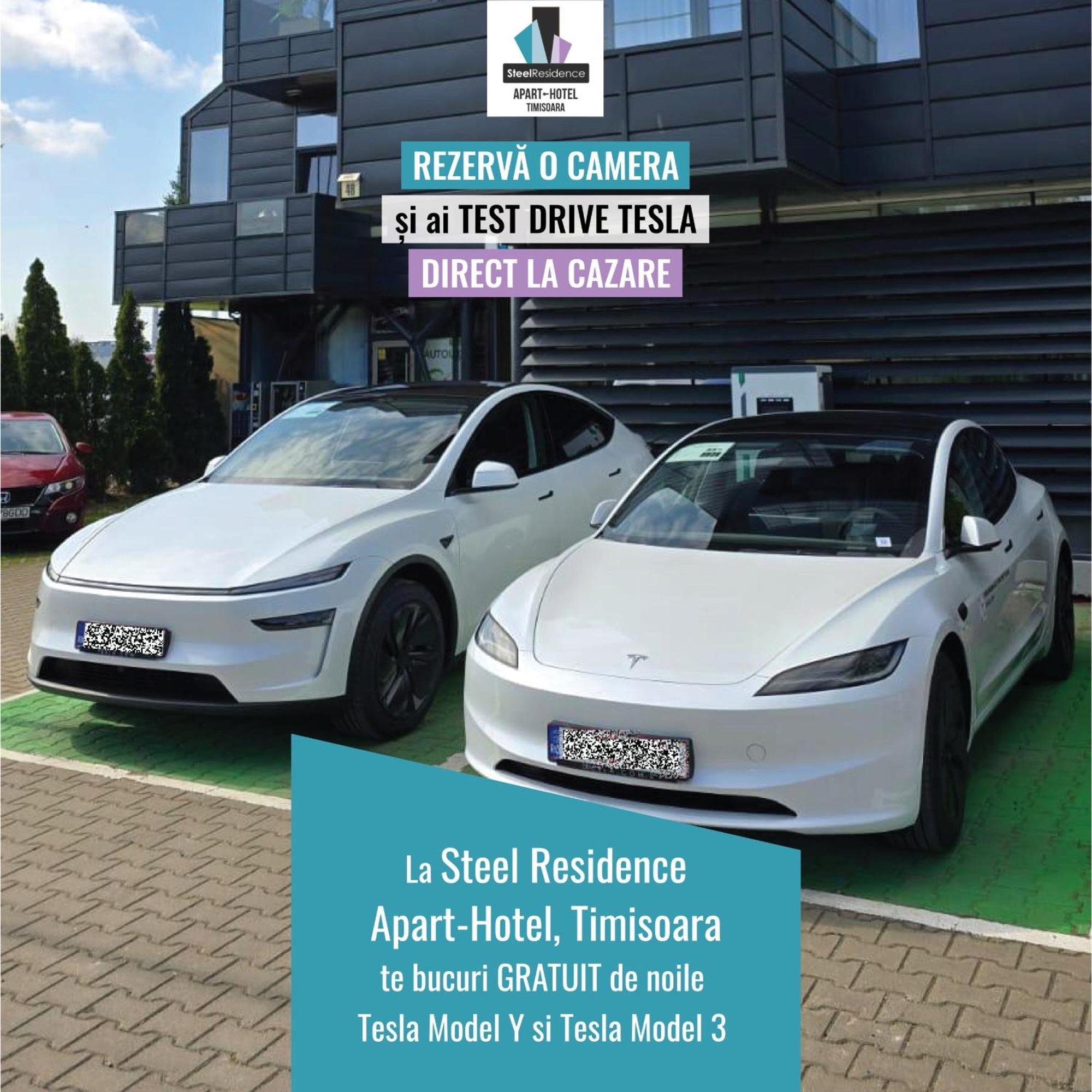 Apartments Steel Residence- Tesla Drive Experience Timişoara Exteriör bild